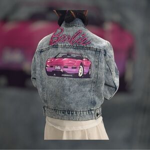 Barbie Jean Jacket with Pink Car Design